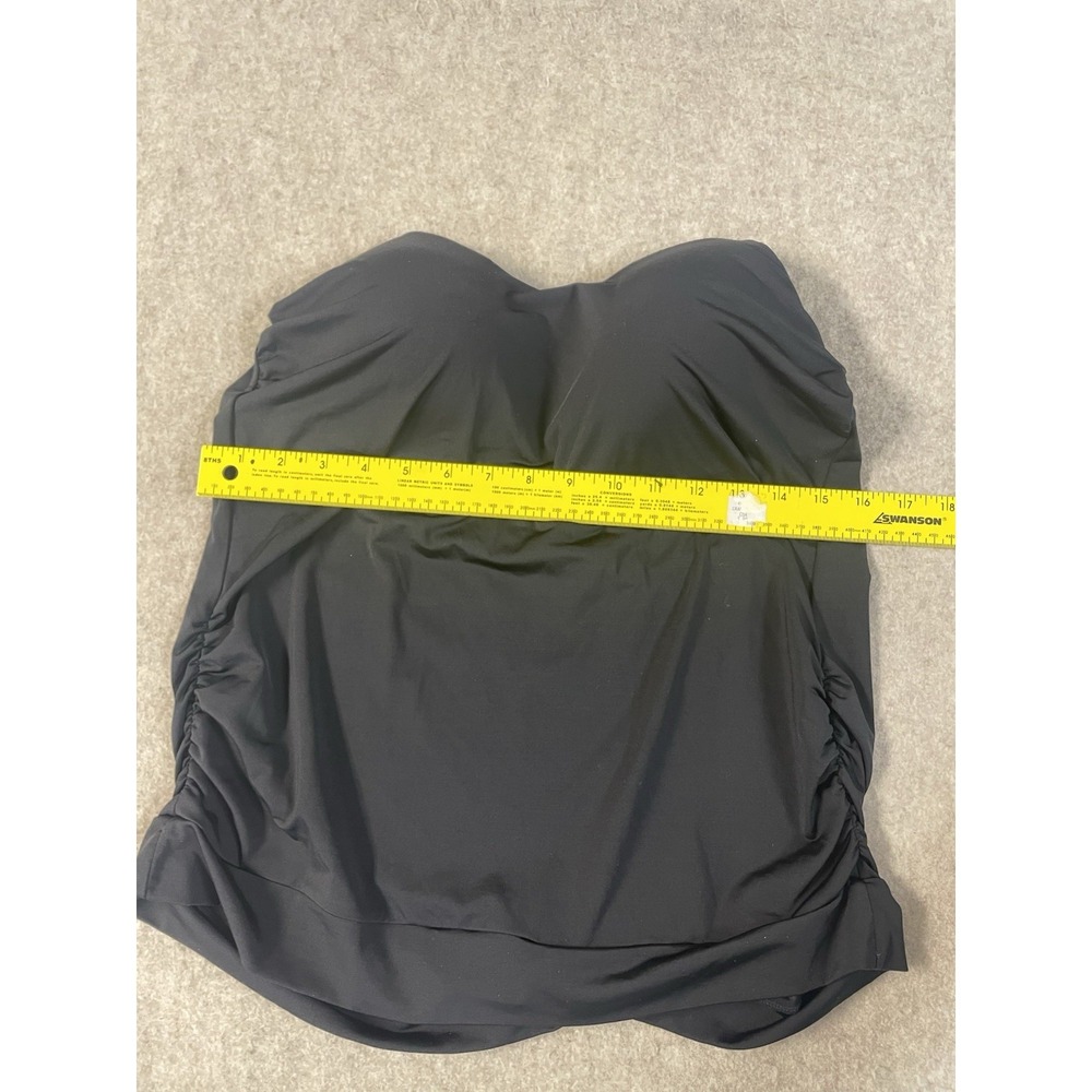 Athleta Womens Empowerment Tank‎ Top MED Black Strappy Shelf Bra Yoga Gym - Picture 9 of 12